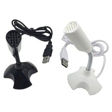 USB Microphone for Online Meetings and Voice Chat Plug and Play Black
