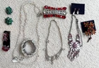 Beautiful Vintage Costume Jewelry Lot—Crystal Glass  21 pieces