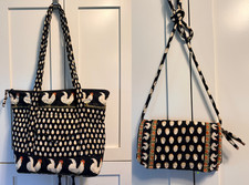 Vera Bradley Chanticleer borsa tote borsetta gallo con portafoglio