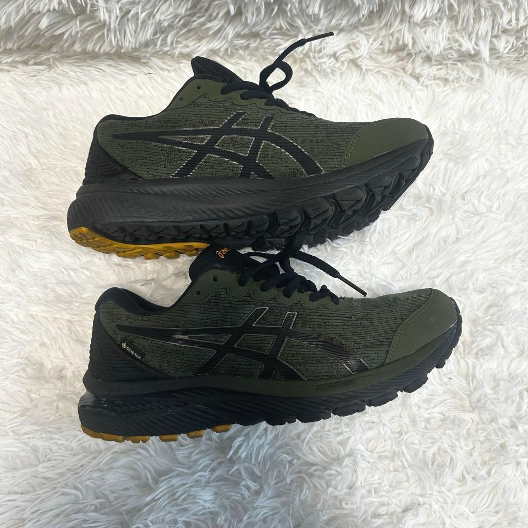 Asics Men's Running Shoes GORE-TEX Olive Green 25cm Excellent Condition thumbnail 12