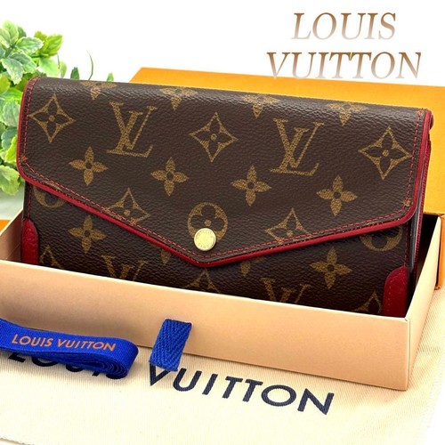 Louis Vuitton Portefeuille Sarah Monogram Retiro Long Wallet Box Included Red