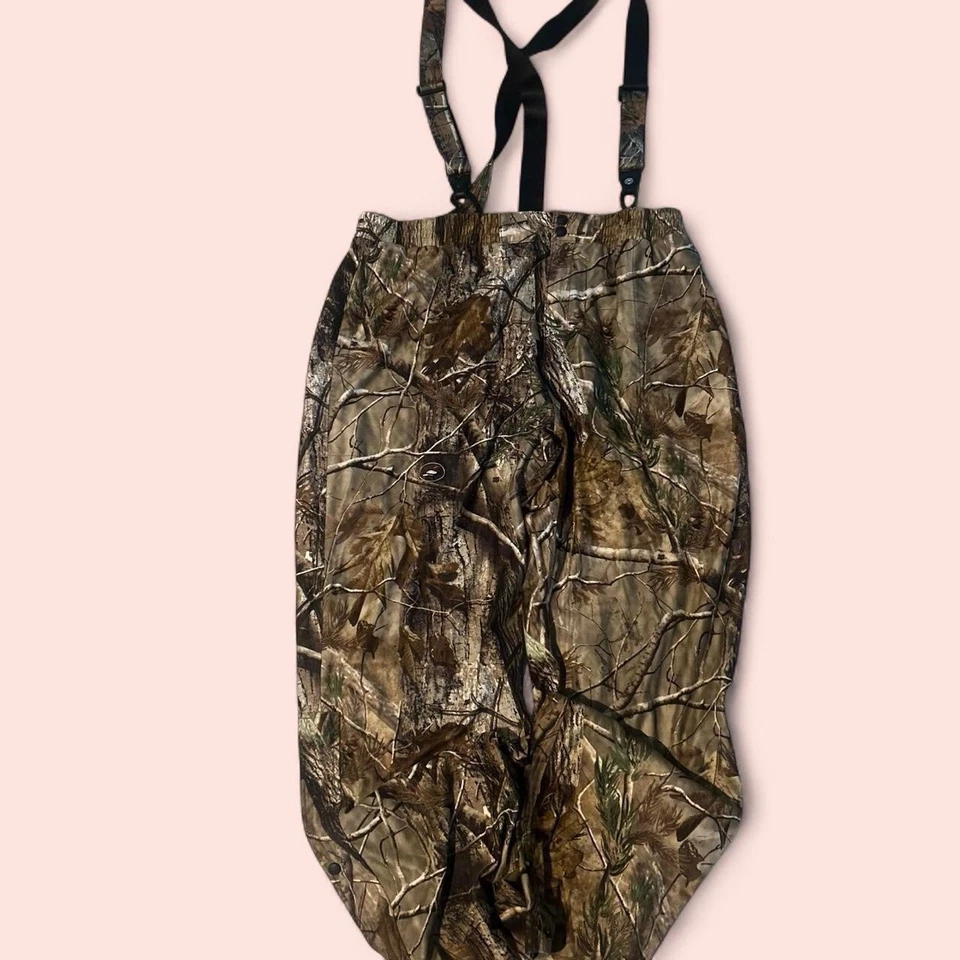 Red Head Camo Hunting Pants & suspenders Camouflage Fleece Size 2XL XXL Zip Leg - Image 2 of 4