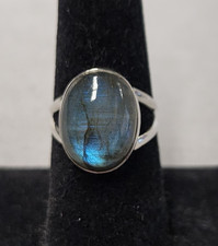 Labradorite Sterling Silver Ring sz 7