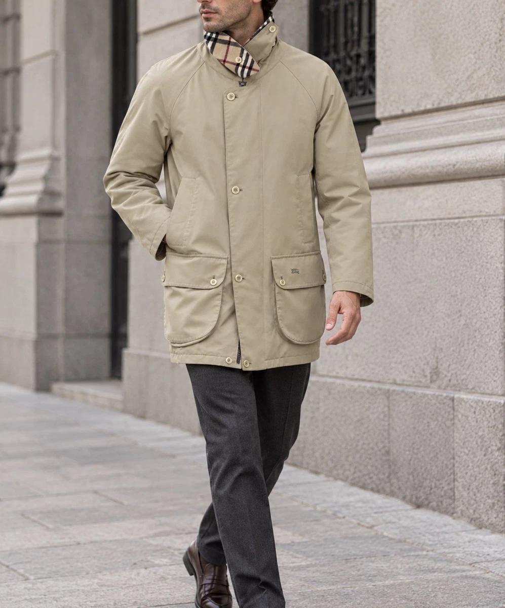Burberry London Vintage Beige Coat – Nova Check Wool Lining L