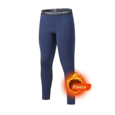 Men Thermal Underwear Leggings Warm Sleepwear Fleece Pants Thermo Long Jo