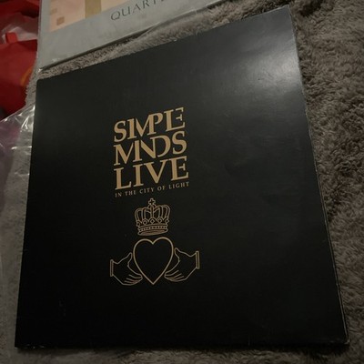 Simple Minds - Live In The City Of Light Vinyl 12'' Gatefold Record 1986 VG+/EX