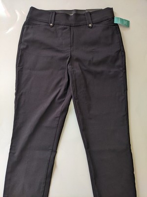 NWT Maurices Black Pull On Skinny Ankle Pants S Short Mid Rise Stretch Comfort