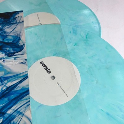 Serato Lost Marbles Control Vinyl 12'' Record 2013 Light Blue Marbled Control