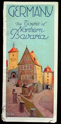 Germany Towns Of Northern Bavaria Travel Brochure 1930s With Map