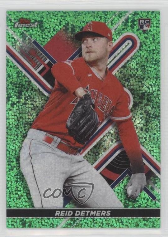 2022 Topps Finest Green Speckle Refractor 15/125 Reid Detmers #26 08v9