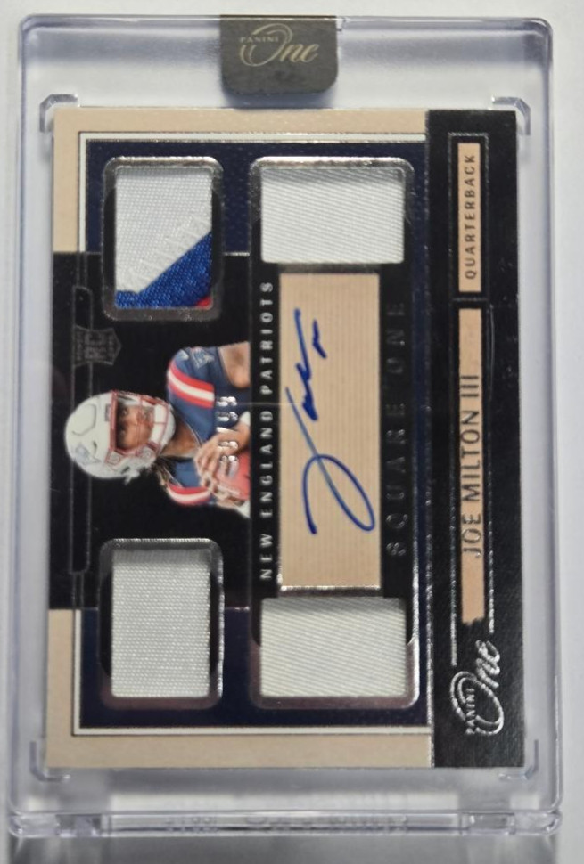 2024 PANINI ONE #67 JOE MILTON III SQUARE ONE AUTO PATCH 39/99
