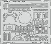 Eduard Accessories 49964 1:48 - F-15E Interior For Great Wall Hobby - Neu