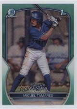 2023 Bowman Chrome Prospects Aqua Refractor 17/125 Miguel Tamares #BCP-179 4k8