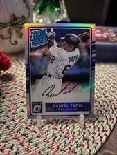 2017 Donruss Optic Rated Rookies Signatures Holo Prizm Raimel Tapia Auto RC /150