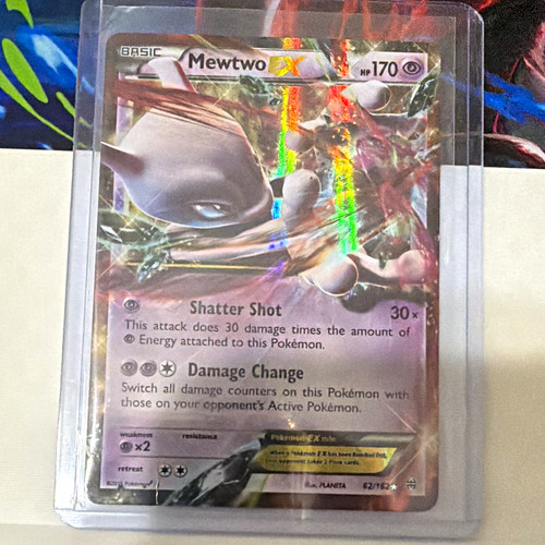 Pokemon TCG Mewtwo EX 62/162 Breakthrough Ultra Rare Holo English 170HP