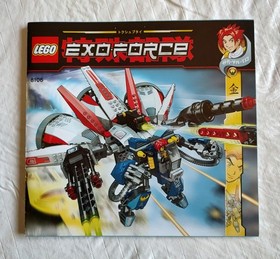 Lego 100% Complete EXO-FORCE 8106 Aero Booster Set + 8117 Storm Lasher Box only