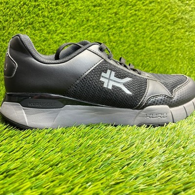 Kuru Quantum 2.0 Mens Size 10.5 Jet Black Gray Athletic Running Shoes Sneakers