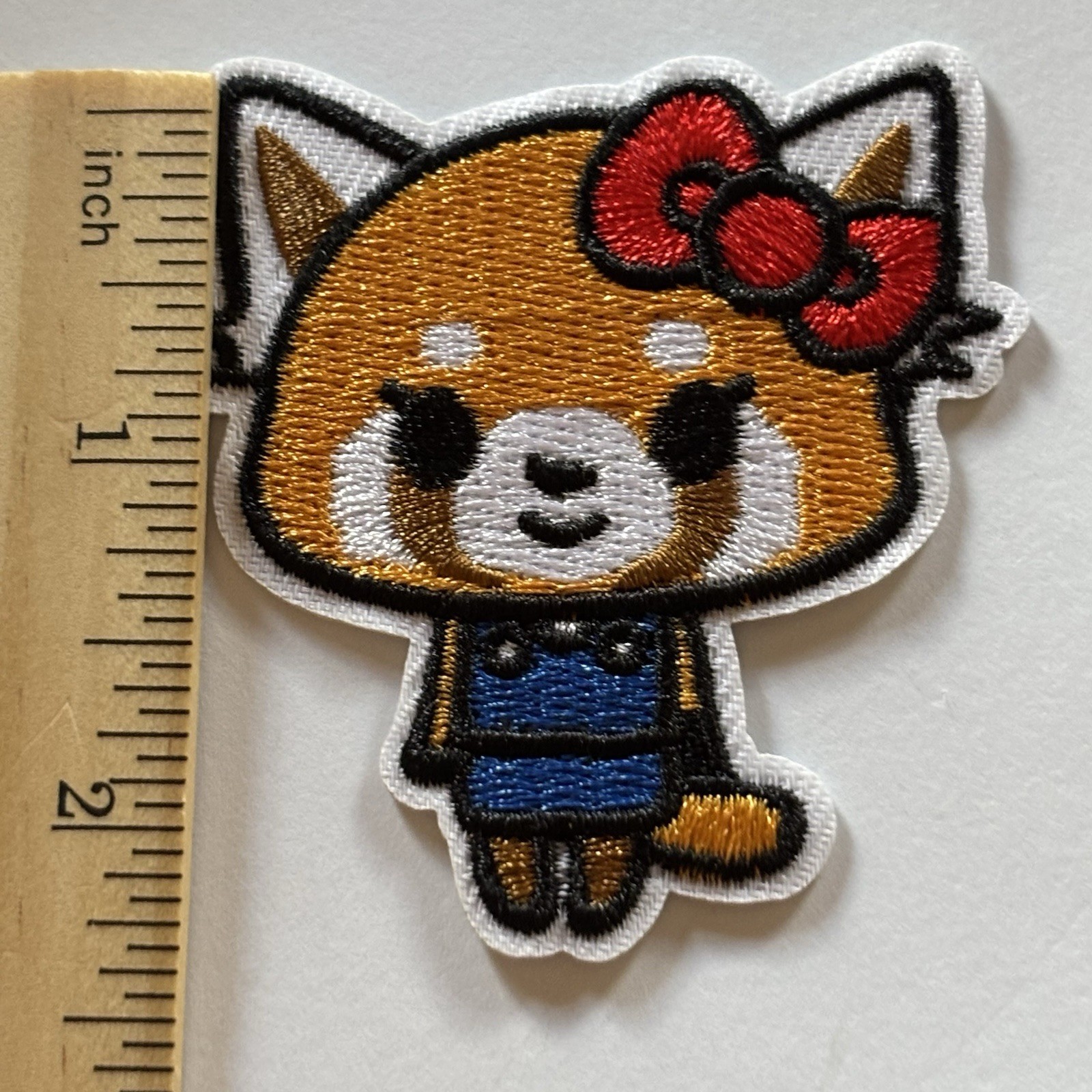 HELLO KITTY AGGRESTSUKO Red Panda SO COOL! Iron On Patch + ONE FREE  STICKER!!
