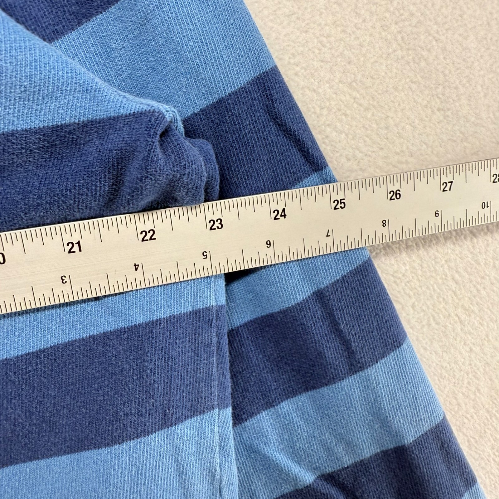 Vintage Abercrombie Fitch Rugby Shirt Men's large Blue Colorblock Boxy Crop y2k