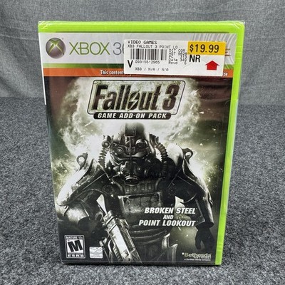 Fallout 3 Game Add-On Pack Broken Steel Point Lookout Xbox 360 Factory Sealed