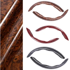 2pc Non-Slip Car Steering Wheel Booster Cover Carbon Fiber Universal Accessories