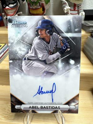 Abel Bastidas Prospect Autographs 2023 Bowman Sterling #PA-AB