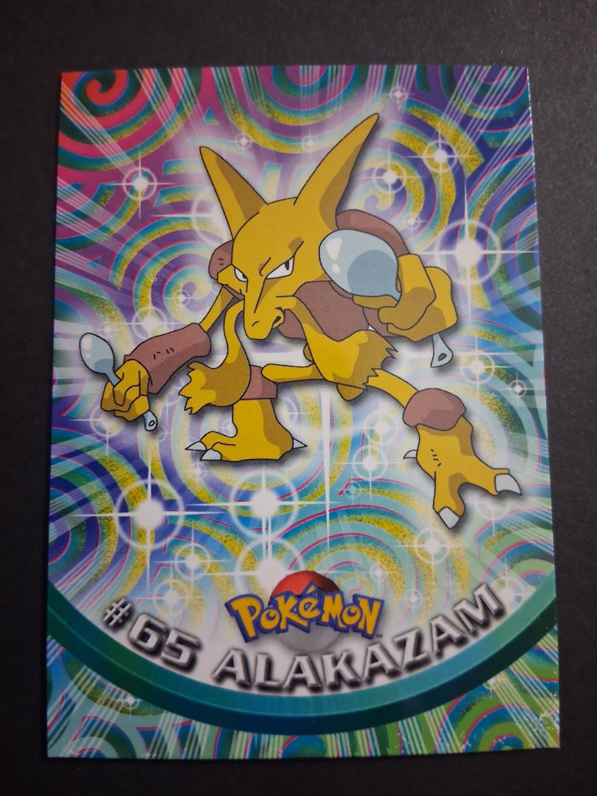 LP #65 Alakazam Pokemon 1999 Topps TV Animation Edition Series 1 Blue Logo 2