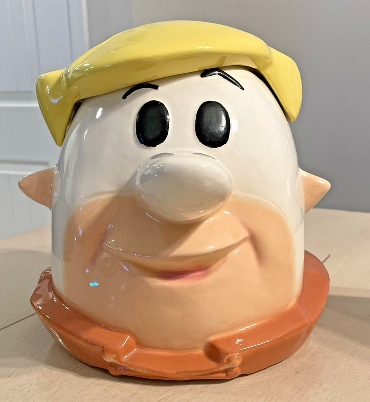 Vintage Barney Rubble Cookie Jar - The Flintstones - Crabby Onion