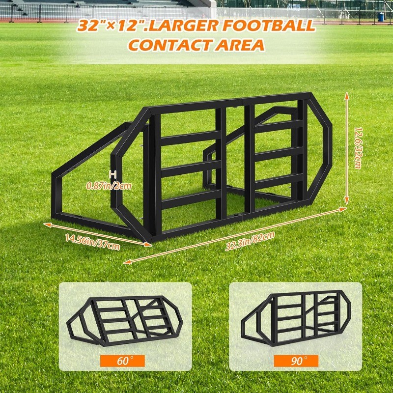 2 Adjustable Angles Soccer Rebounder Board for Ball Passing & Reaction Training