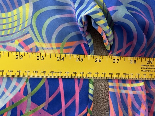 Monzini Collection Crazy Colorful Striped Abstract Geometric Button Shirt Men XL - Picture 5 of 13