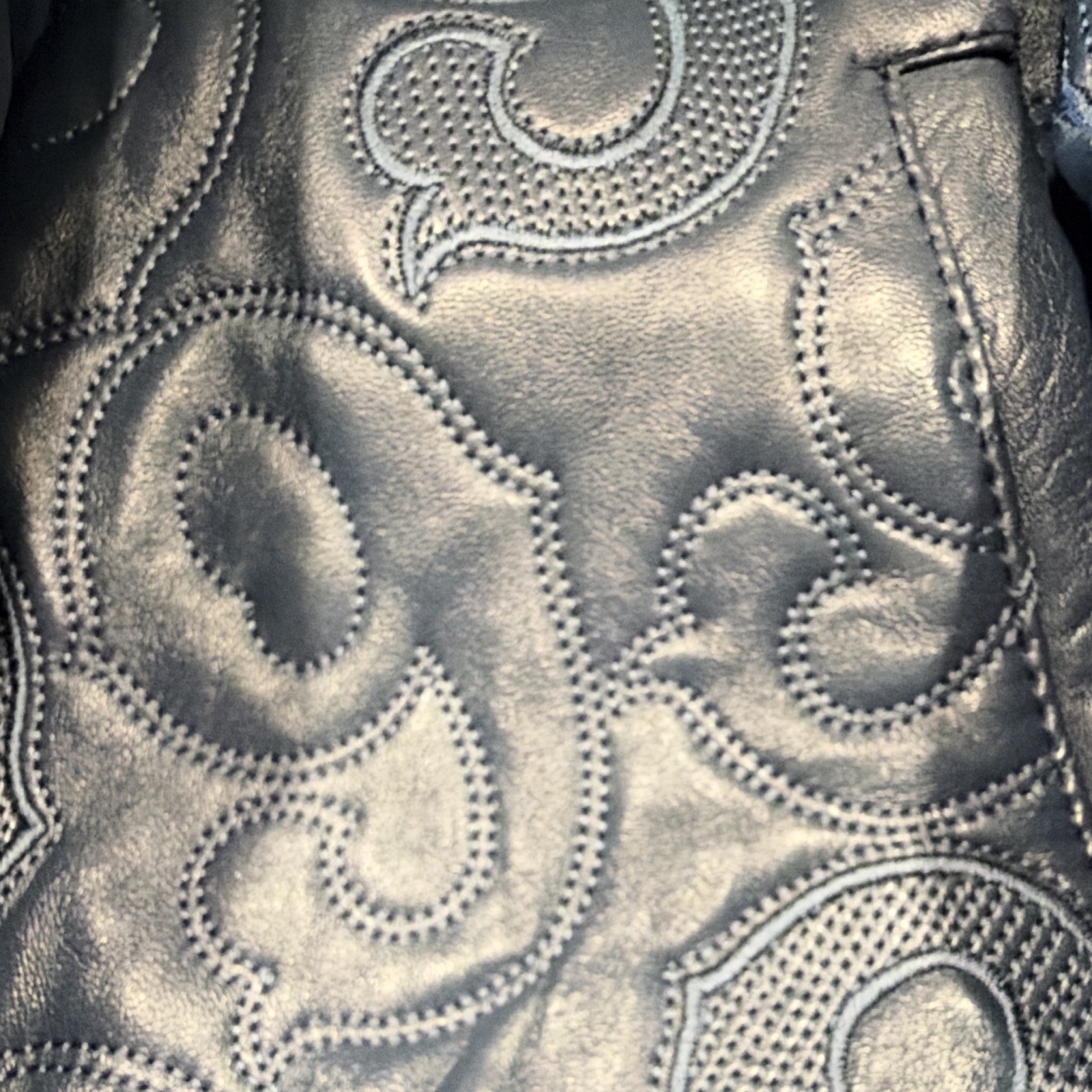 Gino Green Global Mens Blue Leather Quilted Hooded Bomber Jacket 2XL/3XL - second product detail image