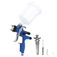 Professional Gravity Feed HVLP Spray Gun,with 1.3mm Spray Nozzles & Air Regul...