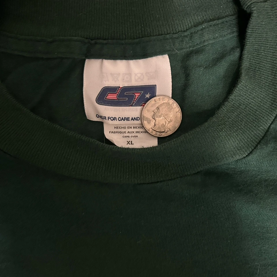 2002 Oakland Athletics Green T-Shirt Size XL MLB Baseball - Image 4 of 4