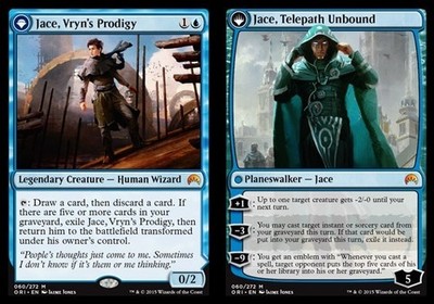 Jace, Vryn's Prodigy // Jace, Telepath Unbound - Foil NM, English MTG Magic Orig