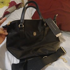 Tommy Hilfiger Nylon Black Tote Bag Brand New With Tags