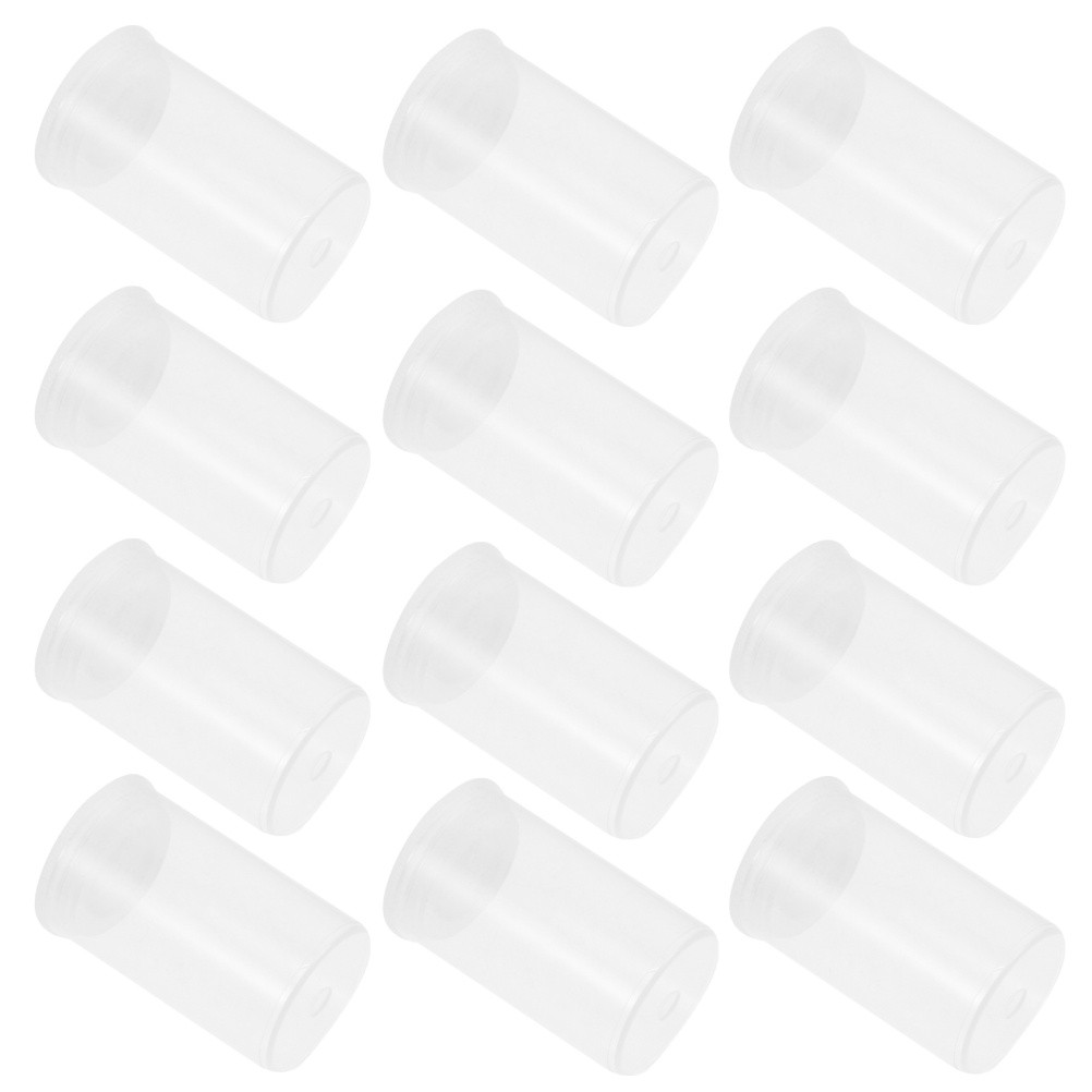  50 Pcs Round Lures Organizer Empty Film Canisters Fishing Storage Case
