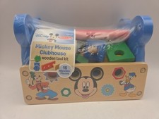 Melissa  Doug Disney Mickey Mouse Wooden Tool Box Kit 15 Wooden Pieces Ages 3 