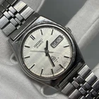 Vintage Seiko Type II 7546 7060 White Dial Men Quartz Watch Japan Kanji Day 36m