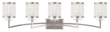 Livex Lighting 50565-91 Grammercy Bathroom Vanity Light Brushed Nickel