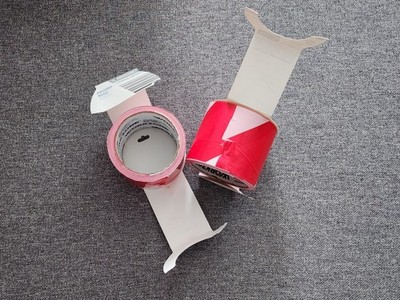 Absperrband 50m x 80mm rot / weiß Warnband x 2 Stk. [WORKZONE]