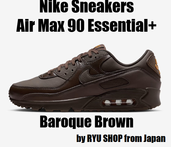 Nike Air Max 90 Essential+ Baroque Brown Mens Sneakers IH2063-200