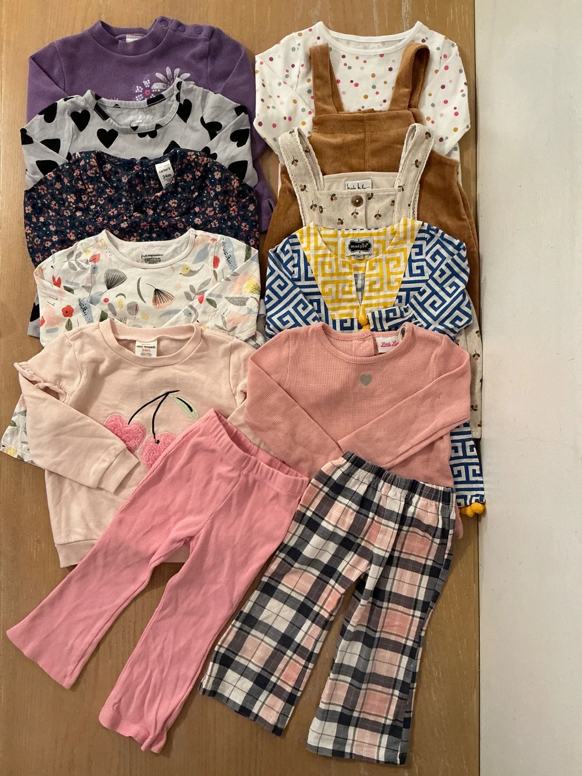 Carter's, Mudpie, Others Infant Girls Winter Clothing Lot of 12 Size 24 Months