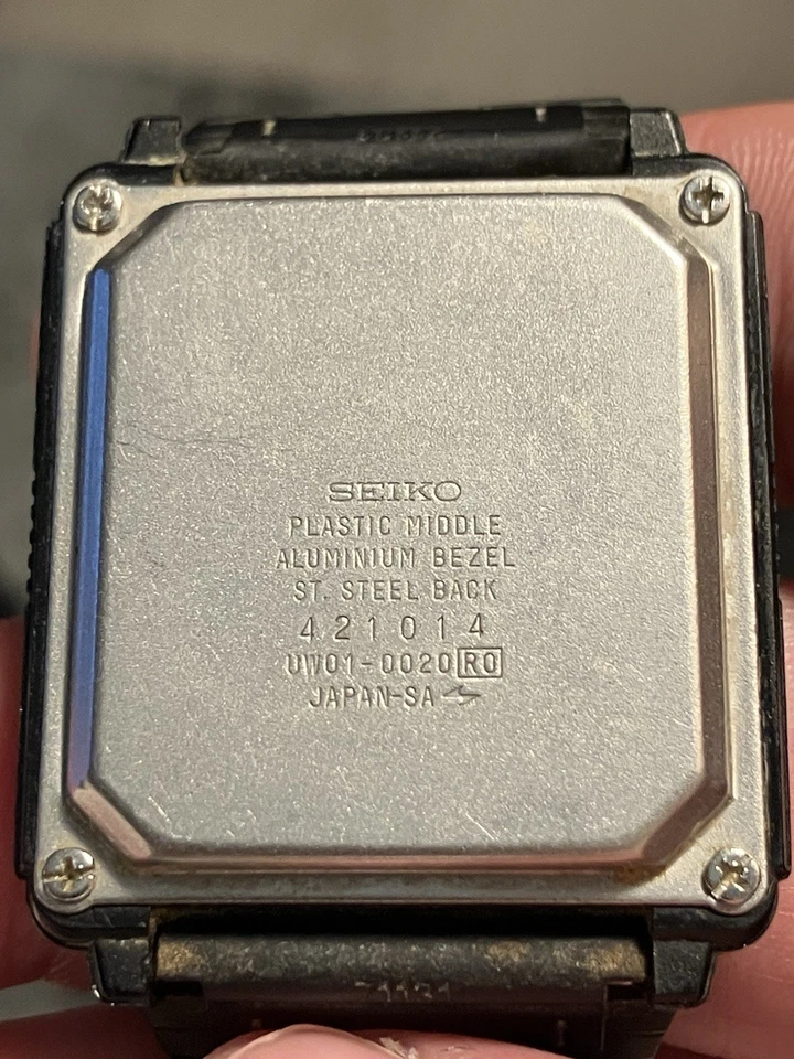 Reloj inteligente digital vintage años 80 Seiko Data 2000 UW01-0020 [RO] Foto 2 de 4