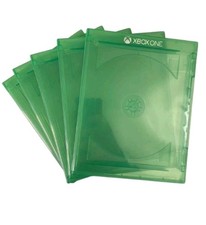 5x NEW GENUINE XBOX ONE GAME Replacement Case OEM Microsoft XB1 Green Cases Disc