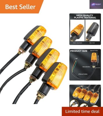 4 Stück wasserdichte Motorrad Blinker - superhelle 12V Glühlampen