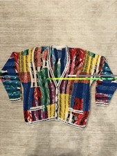 COOGI Cotton Knitted Cardigan Sweater Size XL Made In Australia Vintage