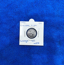1991 5 cent - Double Rim + Large SD - aEF About Extra Fine