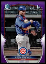 2023 Bowman Chrome ADAN SANCHEZ PURPLE REFRACTOR 197/250 CUBS BCP-219