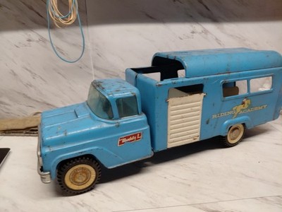 Vintage 1961 - 1964 Buddy L Riding Academy Horse Pressed Steel Truck