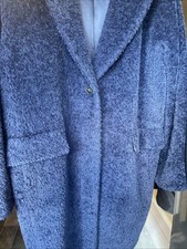 Marella Wool/Alpaca Coat Size 14 Blue good condition